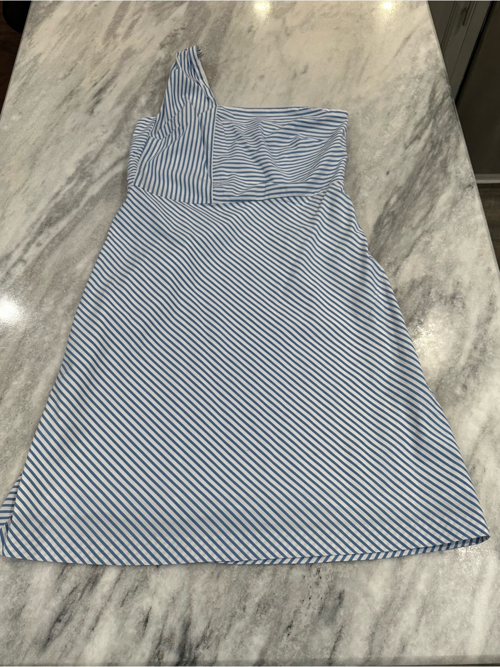 NWT Banana Republic Light Blue and White Striped Dress